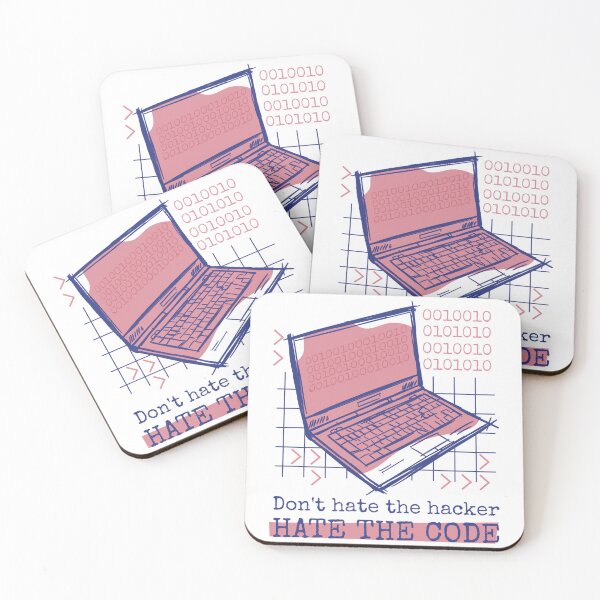 Item preview, Don't Hate the Hacker, Hate the Code designed and sold by TurtleDojo.