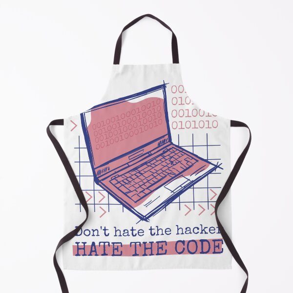 Item preview, Don't Hate the Hacker, Hate the Code designed and sold by TurtleDojo.