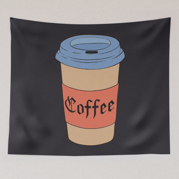 Item preview, Coffee Cup Calligraphy  designed and sold by Skull Fern.