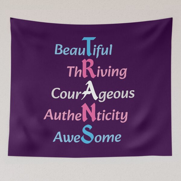 Item preview, Qualities of Trans Pride Acrostic designed and sold by BearlyArtistic.