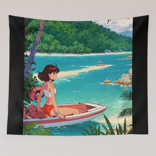 Item preview, Biscayne National Park USA Retro Anime Japanese 80s Vintage Travel designed and sold by Retro-Anime9.