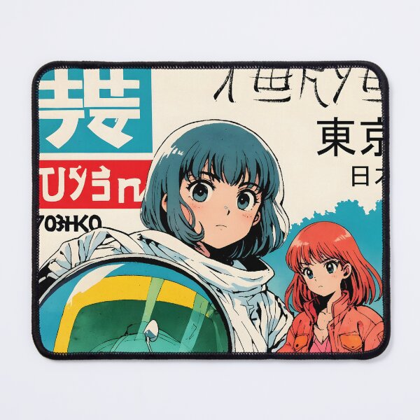 Item preview,  Tokyo Japan 80s Retro Anime Girl Vintage Travel designed and sold by Retro-Anime9.