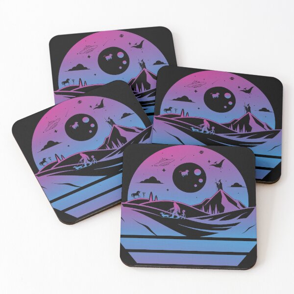 Item preview, Surreal Adventures in Dreamland - Pink and Blue designed and sold by FaeryNuff.
