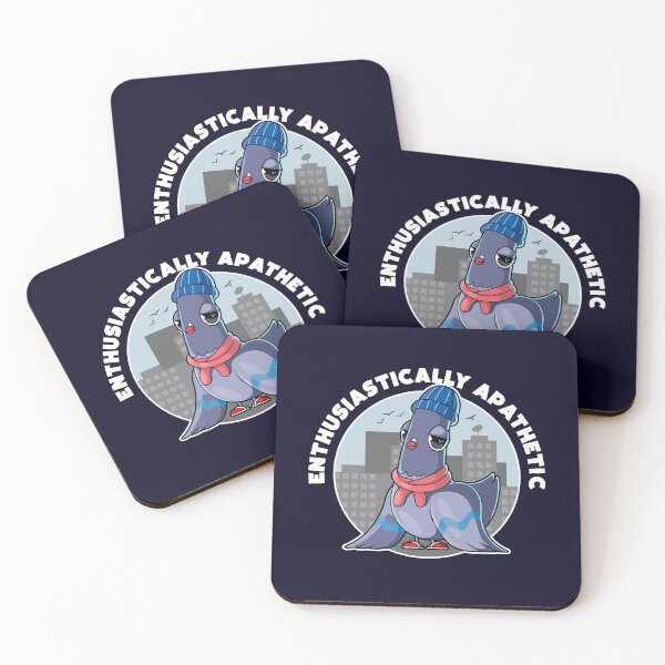 Item preview, Enthusiastically apathetic pigeon designed and sold by messy-nessie.