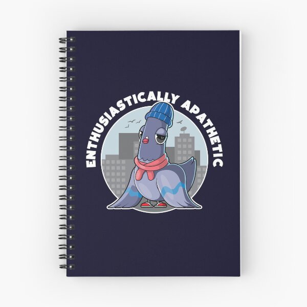 Item preview, Enthusiastically apathetic pigeon designed and sold by messy-nessie.