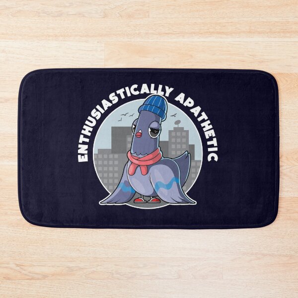 Item preview, Enthusiastically apathetic pigeon designed and sold by messy-nessie.