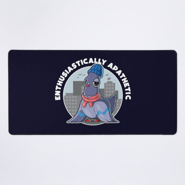 Item preview, Enthusiastically apathetic pigeon designed and sold by messy-nessie.