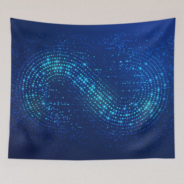 Item preview, multiverse dotted infinity sign futuristic style designed and sold by NiamLab.