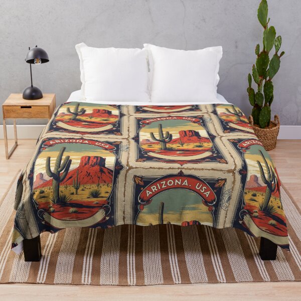Item preview, Greetings from Arizona USA Vintage Travel Retro Postcard Design designed and sold by TravelPostcardGems.