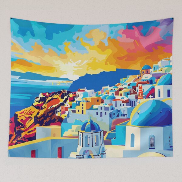 Item preview, Santorini Island Vibes designed and sold by DesignbyBFD.