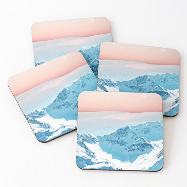 Item preview, Snow & Blush Horizon #graphicart #nature designed and sold by 83oranges.com.