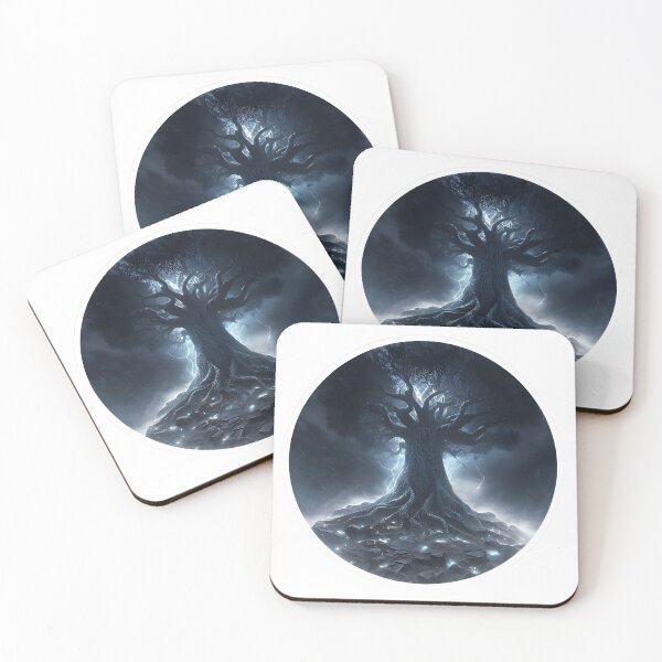 Item preview, Mystical Tree of Life - Enigmatic Celestial Art designed and sold by Delta's Work.