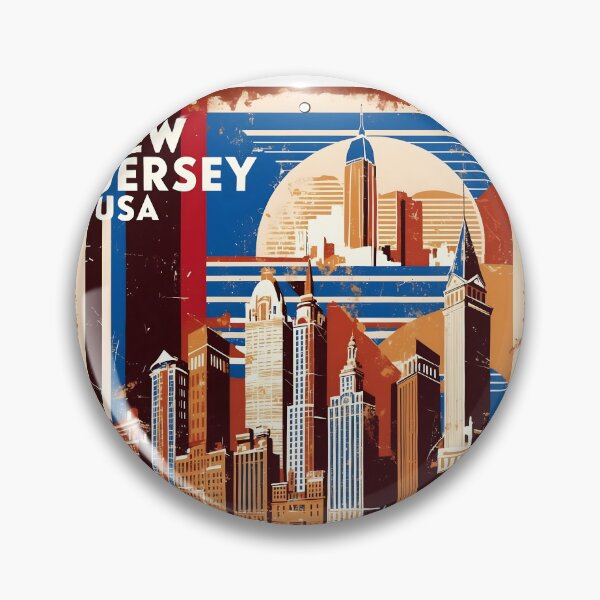Item preview, 1950s New Jersey USA Vintage Retro Tourism  designed and sold by TravelersGems.