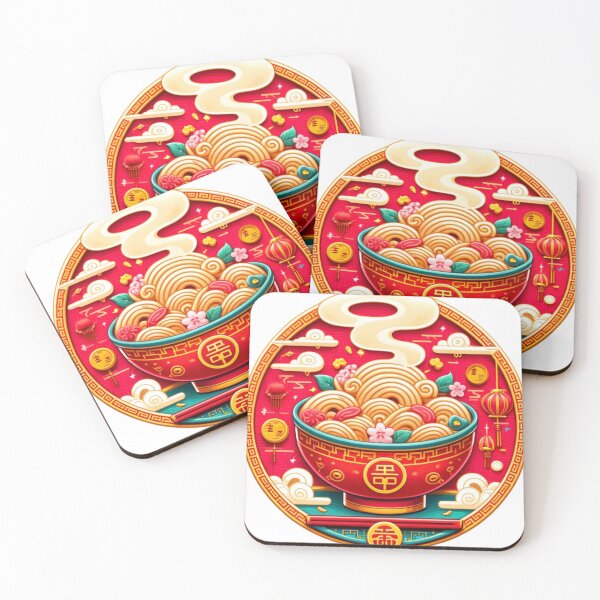 Item preview, Happy Chinese New Year 2025 - Longevity Noodles Sticker designed and sold by Design by Miiaarts.