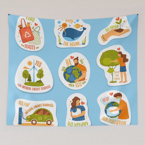 Item preview, "Go Green: Eco-Friendly Stickers for a Sustainable Future" designed and sold by AS-Graphics.