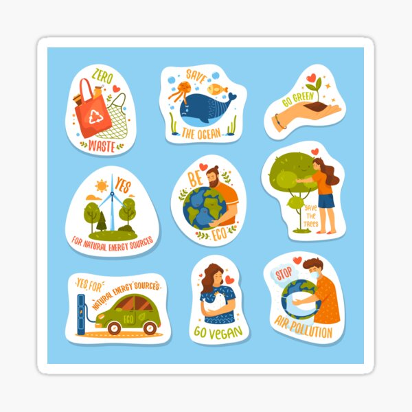 "Go Green: Eco-Friendly Stickers for a Sustainable Future" Sticker
