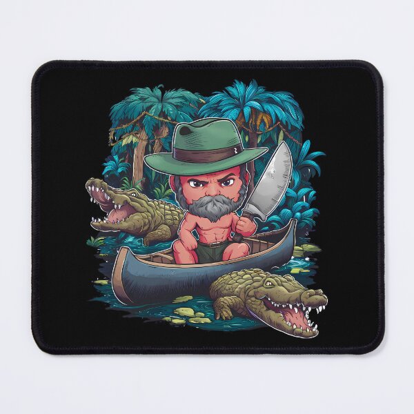 Item preview, Crocodile Hunter designed and sold by Funny Vintage Stickers And T-Shirts.