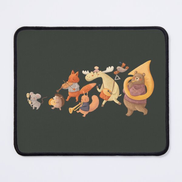 Item preview, Marching band of forest animals playing musical instruments designed and sold by volhakaliaha.