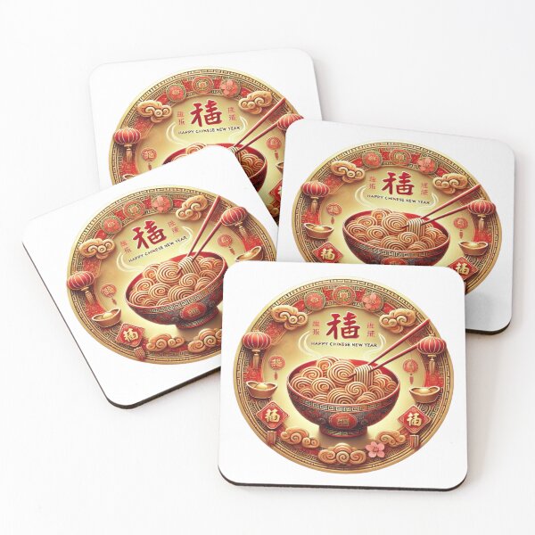 Item preview, Chinese New Year 2025 Longevity Noodles Sticker designed and sold by Design by Miiaarts.