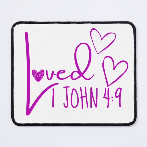 Item preview, Loved by God, christian quotes designed and sold by MoriaStore.