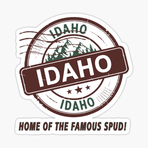 Artikel-Vorschau von Design des Postsiegels von Idaho, designt und verkauft von Island Gift Lounge.
