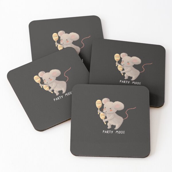 Item preview, Party mode design with cute funny mouse dancing with maracas designed and sold by volhakaliaha.