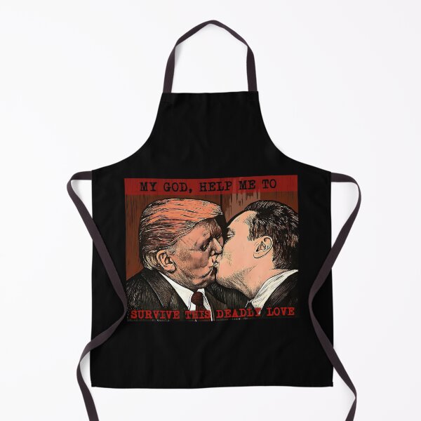 Item preview, Fraternal Kiss Donald Trump and Elon Musk designed and sold by ValentinaHramov.