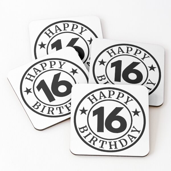 Item preview, Happy 16th Birthday | Celebrating 16 Years designed and sold by highflycrafts.