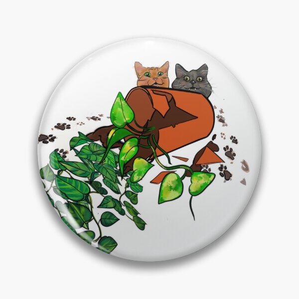 Item preview, Cat vs. plant. We know who won.  designed and sold by Jatmeow.