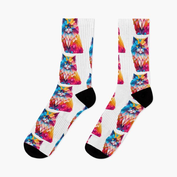Item preview, Colorful Geometric Cat Design - Vibrant Feline Art designed and sold by Fredster1966.