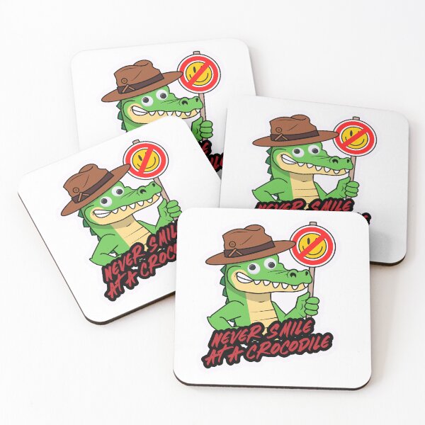 Item preview, NEVER SMILE AT A CROC artwork designed and sold by Just The Tip.