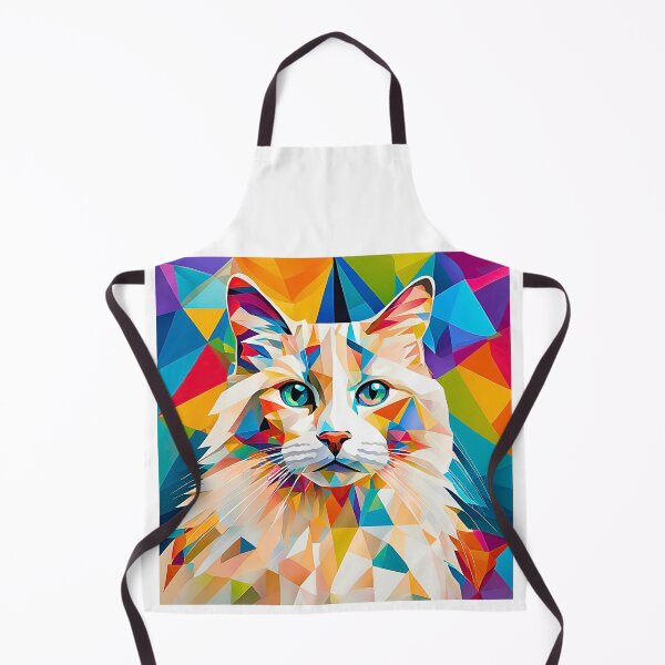 Item preview, Colorful Geometric Ragdoll Cat Design - Modern Art for Cat Lovers designed and sold by Fredster1966.