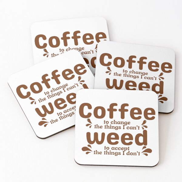 Item preview, Coffee fans and cannabis lovers with humor designed and sold by Azrou shop.