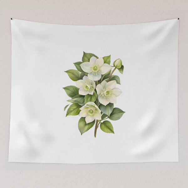 Item preview, White Hellebore (Christmas Rose) designed and sold by HOMETOWN86.