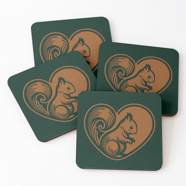 Item preview, Heart-Shaped Squirrel Illustration – Perfect for Valentine’s Day and Squirrel Lovers designed and sold by Teemaniac.