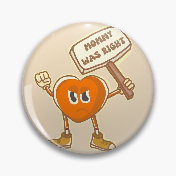 Item preview, Mommy was right - Retro Heart Mascot Design designed and sold by petiteToulon.