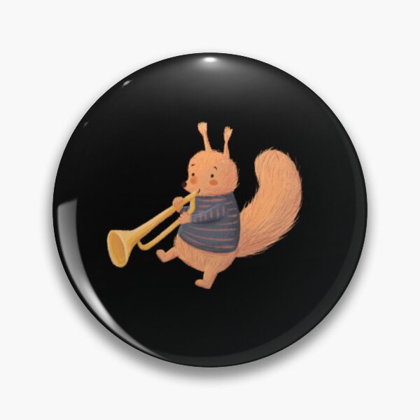 Item preview, Cute design with a squirrel playing trumpet  designed and sold by volhakaliaha.