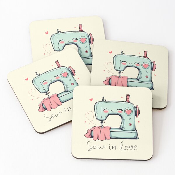 Item preview, Cute Kawaii Sewing Machine - Valentine Sewing  designed and sold by BNCH44.