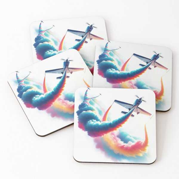 Item preview, Aerobatic airplane on a white background designed and sold by Echoes of color.