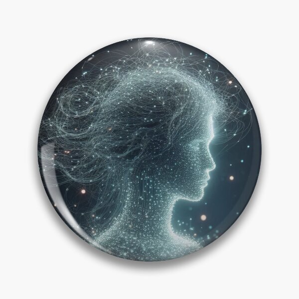 Item preview, Human figure made of glowing data streams designed and sold by Giuseppe Cammino.