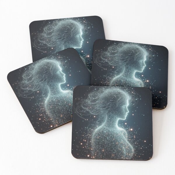 Item preview, Human figure made of glowing data streams designed and sold by Giuseppe Cammino.