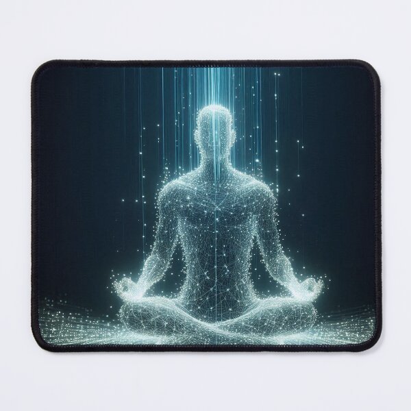 Item preview, Human figure made of glowing data streams designed and sold by Giuseppe Cammino.