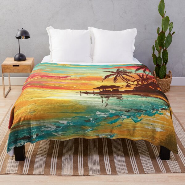 Item preview, Tropical Ocean Sunset painting designed and sold by Tamas Das.