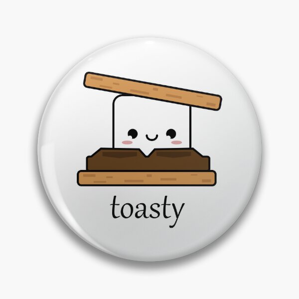 Item preview, Toasty smores delicious treat with a kawaii smile designed and sold by Halcart.