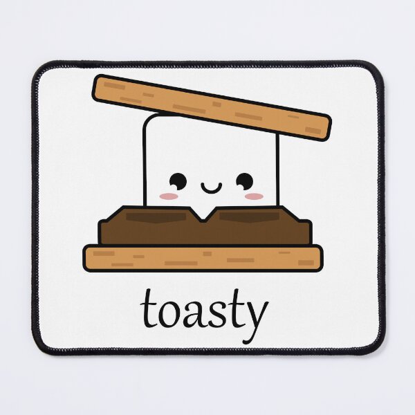 Item preview, Toasty smores delicious treat with a kawaii smile designed and sold by Halcart.