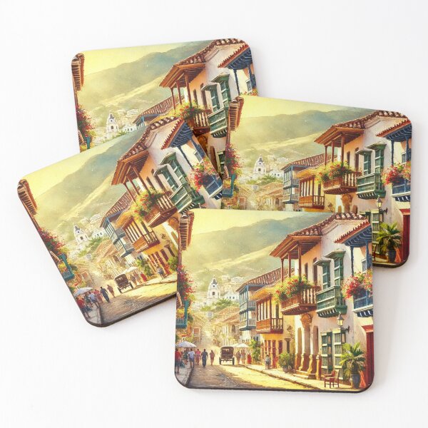 Item preview, Latino Vistas: A Celebration in Vibrant AI Watercolors, Camino de las Flores designed and sold by El-Idioma-Bros.