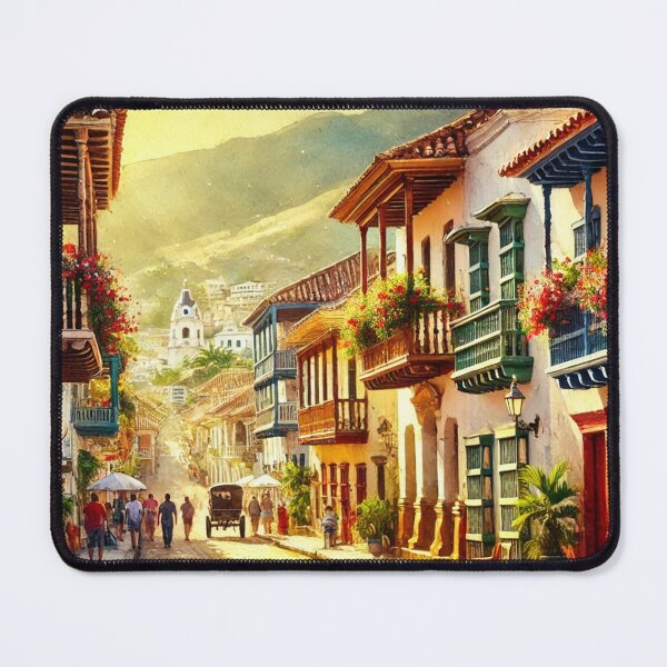Item preview, Latino Vistas: A Celebration in Vibrant AI Watercolors, Camino de las Flores designed and sold by El-Idioma-Bros.