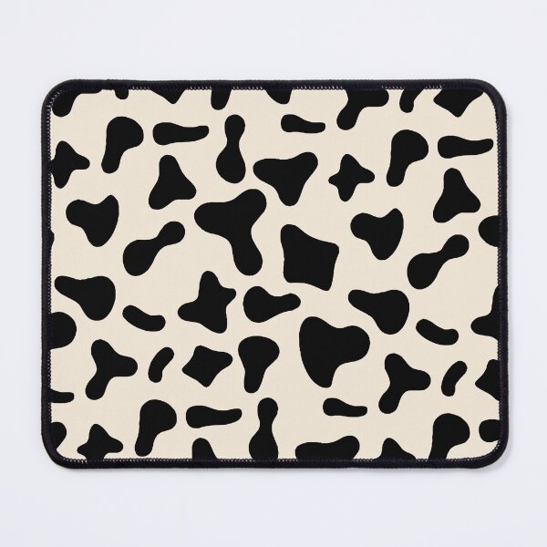 Vista previa del artículo con la obra «Patrón de vaca negra sobre vaca lechera | Patrón de vaca Holstein», diseñado y vendido por Cow-Print-Stuff.