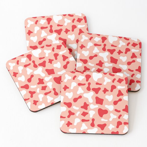 Item preview, Red White Cow Pattern on Pink Cow | Holstein Cow Pattern designed and sold by PatternPen.