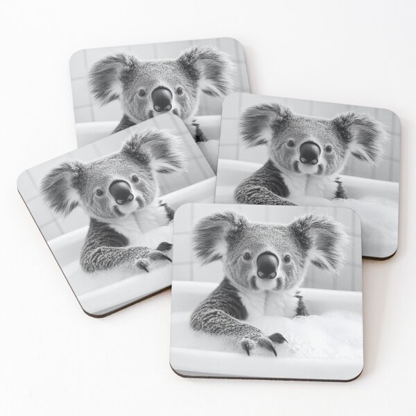 Item preview, Koala Taking a Bath, Cute Bathroom Animals designed and sold by CheekyAnimalz.